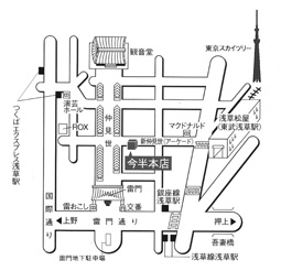 今半本店地図